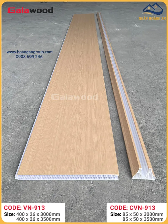 Tấm Vách Nhựa Ngăn Phòng 2 Mặt Galawood VN-913X3M